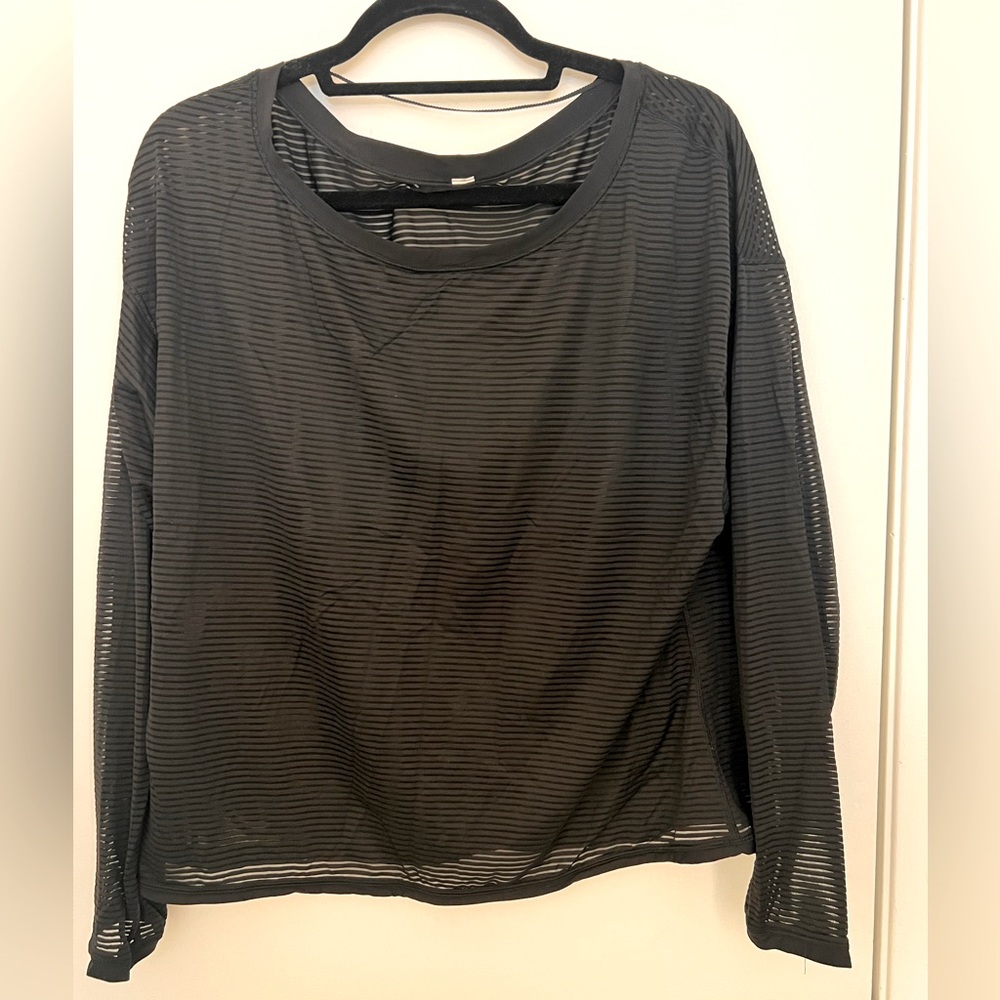 lululemon sheer striped long sleeve